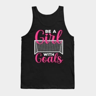 Funny Soccer Art For Girls Soccer Lovers Players Tank Top